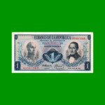 BILLETE DE COLOMBIA $ 1,00, PICK 404e, AÑO 1972, ESTADO EXCELENTE.-