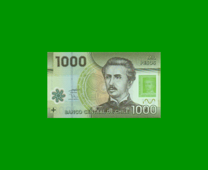 BILLETE DE CHILE $ 1.000,00, POLYMERO, PICK 161b, AÑO 2011, ESTADO SIN CIRCULAR.-