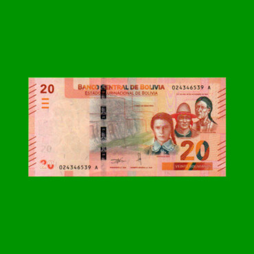BILLETE DE BOLIVIA 20 BOLIVIANOS, PICK NEW, AÑO 1986 (2018), ESTADO SIN CIRCULAR.-