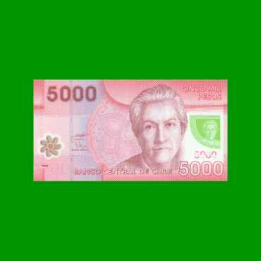 BILLETE DE CHILE $ 5.000,00, POLYMERO, PICK 163b, AÑO 2011, ESTADO SIN CIRCULAR.-