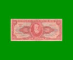 BILLETE DE BRASIL 100 CRUZEIROS, PICK 180, AÑO 1963, ESTADO BUENO+ .-