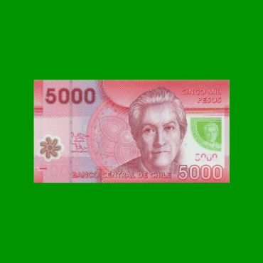 BILLETE DE CHILE $ 5.000,00, POLYMERO, PICK NEW, AÑO 2014, ESTADO SIN CIRCULAR.-