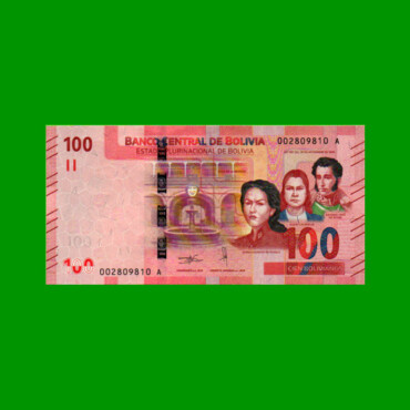 BILLETE DE BOLIVIA 100 BOLIVIANOS, PICK NEW, AÑO 1986 (2018), ESTADO SIN CIRCULAR.-