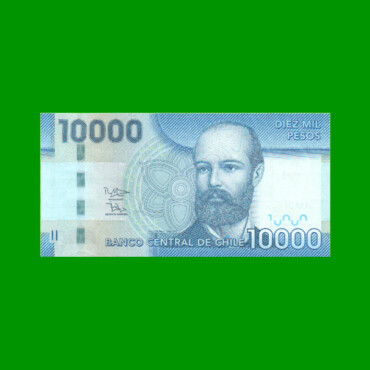 BILLETE DE CHILE $ 10.000,00, PICK NEW, AÑO 2014, ESTADO SIN CIRCULAR.-
