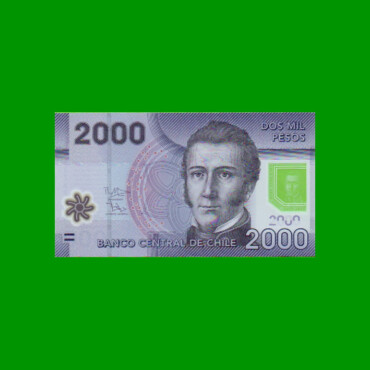 BILLETE DE CHILE $ 2.000,00, POLYMERO, PICK NEW, AÑO 2016, ESTADO SIN CIRCULAR.-