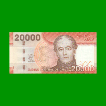 BILLETE DE CHILE $ 20.000,00, PICK NEW, AÑO 2017, ESTADO SIN CIRCULAR.-