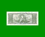 BILLETE DE BRASIL 10 CRUZEIROS RESELLADO 1 CTVO, PICK 183a, AÑO 1966, ESTADO MUY BUENO+ .- - Imagen 2