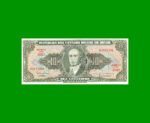 BILLETE DE BRASIL 10 CRUZEIROS RESELLADO 1 CTVO, PICK 183a, AÑO 1966, ESTADO EXCELENTE.-