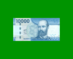 BILLETE DE CHILE $ 10.000,00, PICK NEW, AÑO 2019, ESTADO SIN CIRCULAR.-