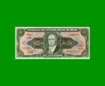 BILLETE DE BRASIL 10 CRUZEIROS RESELLADO 1 CTVO, PICK 183b, AÑO 1967, ESTADO EXCELENTE+ .-