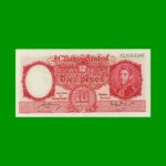 MONEDA NACIONAL $10,00, BOT 1943, AÑO 1952, ESTADO EXCELENTE+ .-
