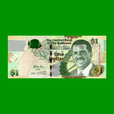 BILLETE DE BAHAMAS 1 DOLAR, PICK 71, AÑO 2008, ESTADO SIN CIRCULAR.-