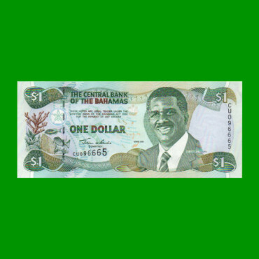 BILLETE DE BAHAMAS 1 DOLAR, PICK 69, AÑO 2001, ESTADO SIN CIRCULAR.-
