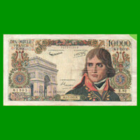 BILLETE DE FRANCIA 10.000 FRANCOS, PICK 136b, AÑO 1957, ESTADO MUY BUENO- .-
