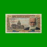 BILLETE DE FRANCIA 5 NUEVOS FRANCOS, PICK 141, AÑO 1961, ESTADO BUENO+ .-