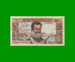 BILLETE DE FRANCIA 50 NUEVOS FRANCOS, PICK 143, AÑO 1959, ESTADO MUY BUENO.-