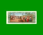 BILLETE DE COSTA RICA 5 COLONES, PICK 236d, AÑO 1989, ESTADO EXCELENTE+ .- - Imagen 2