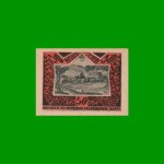 BILLETE DE AUSTRIA NOTGELD CIUDAD DE FELDKIRCHEN 50 HELLER, ESTADO EXCELENTE+ .-