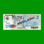 BONO MUNICIPALIDAD DE BELL VILLE $2,00, AÑO 2002/2003, ESTADO SIN CIRCULAR.-