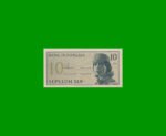 BILLETE DE INDONESIA 10 SEN, PICK 92, AÑO 1964, ESTADO SIN CIRCULAR.-