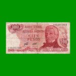 REPOSICION BILLETE PESOS LEY 18.188 $ 100,00, BOT 2406, ESTADO BUENO .-