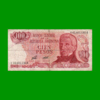 REPOSICION BILLETE PESOS LEY 18.188 $ 100,00, BOT 2406, ESTADO BUENO .-