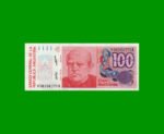 REPOSICION BILLETE DE 100 AUSTRALES, BOT 2842a, ESTADO EXCELENTE- .-