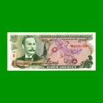 BILLETE DE COSTA RICA 5 COLONES, PICK 236d, AÑO 1989, ESTADO EXCELENTE+ .-
