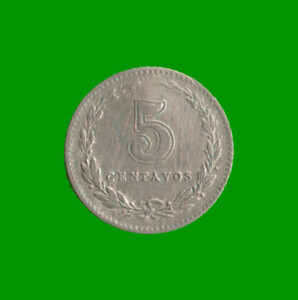 MONEDA DE ARGENTINA, M$N 2DA CIRCULACION, 0,05 CTVOS, AÑO 1918, ESTADO USADA.-