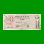 BONO DE SALTA $a500,00, EC 002, AÑO 1985, ESTADO BUENO.-