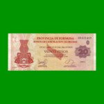 BONO DE FORMOSA $ 20,00, EC 352, AÑO 2001, ESTADO MUY BUENO.-