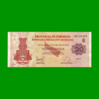 BONO DE FORMOSA $ 20,00, EC 352, AÑO 2001, ESTADO MUY BUENO.-