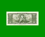 BILLETE DE BRASIL 10 CRUZEIROS RESELLADO 1 CTVO, PICK 183b, AÑO 1967, ESTADO SIN CIRCULAR.- - Imagen 2