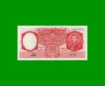 MONEDA NACIONAL $10,00, BOT 1945, AÑO 1953, ESTADO EXCELENTE+ .-