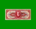 BILLETE DE BRASIL 100 CRUZEIROS RESELLADO 10 CTVOS, PICK 185a, AÑO 1966, ESTADO EXCELENTE.-