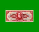 BILLETE DE BRASIL 100 CRUZEIROS RESELLADO 10 CTVOS, PICK 185b, AÑO 1967, ESTADO EXCELENTE+ .-