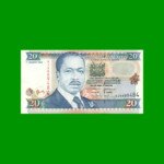 BILLETE DE KENYA 20 SHILINGI,  PICK 35a2, AÑO 1996, ESTADO EXCELENTE+ .-