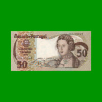 BILLETE DE PORTUGAL 50 ESCUDOS, PICK 174b, AÑO 1980 ESTADO SIN CIRCULAR.-
