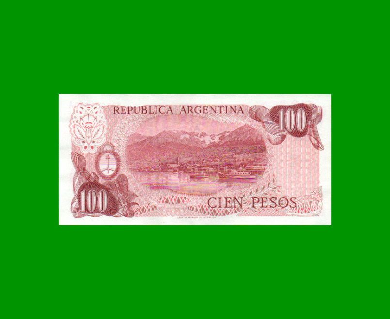 REPOSICION BILLETE PESOS LEY 18.188 $ 100,00, BOT 2411, ESTADO EXCELENTE+ .- - Imagen 2