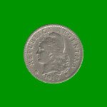MONEDA DE ARGENTINA, M$N 2DA CIRCULACION, 0,05 CTVOS, AÑO 1919, ESTADO USADA.- - Imagen 2