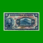 BILLETE DE BOLIVIA 10 BOLIVIANOS, PICK 121, AÑO 1928, ESTADO EXCELENTE.-