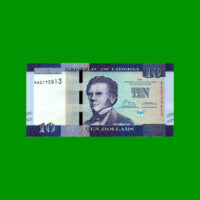 BILLETE DE LIBERIA 10 DOLARES, PICK 32, AÑO 2016, ESTADO SIN CIRCULAR.-