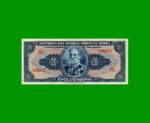 BILLETE DE BRASIL 20 CRUZEIROS, PICK 136, AÑO 1943, ESTADO MUY BUENO+ .-