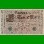 BILLETE DE ALEMANIA 1.000 MARCOS, PICK 45b, AÑO 1910, ESTADO MUY BUENO+ .-