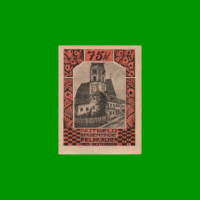 BILLETE DE AUSTRIA NOTGELD CIUDAD DE FELDKIRCHEN 75 HELLER, ESTADO EXCELENTE+ .-