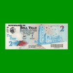 BONO MUNICIPALIDAD DE BELL VILLE $2,00, AÑO 2002/2003, ESTADO EXCELENTE+ .-