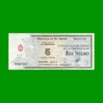 BONO DE RIO NEGRO $ 5,00, EC 385, AÑO 1995, ESTADO MUY BUENO.-
