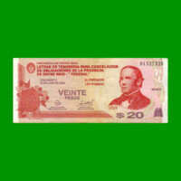 BONO DE ENTRE RIOS $ 20,00, EC 337, AÑO 27/12/2001, ESTADO EXCELENTE- .-