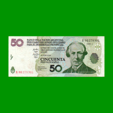 BONO REPOSICION NACIONAL LECOP $ 50,00, EC 209R, ESTADO EXCELENTE- .-
