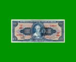 BILLETE DE BRASIL 1.000 CRUZEIROS RESELLADO 1 CRUZEIRO NOVO, PICK 187b, AÑO 1967, ESTADO EXCELENTE- .-